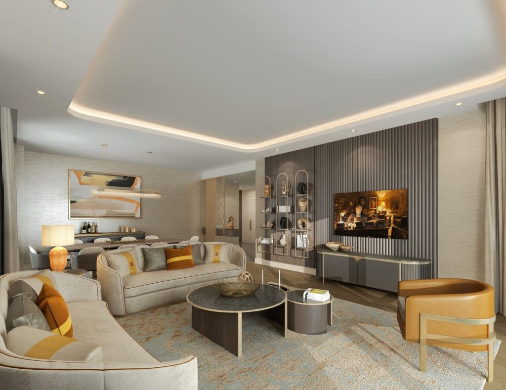 Гостиная - вид на зону ТВ