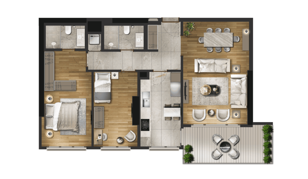 Планировки 2+1 / 2.5+1