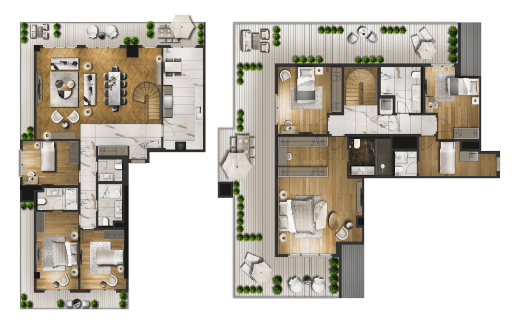 6,5+1 дуплекс • 483 м²