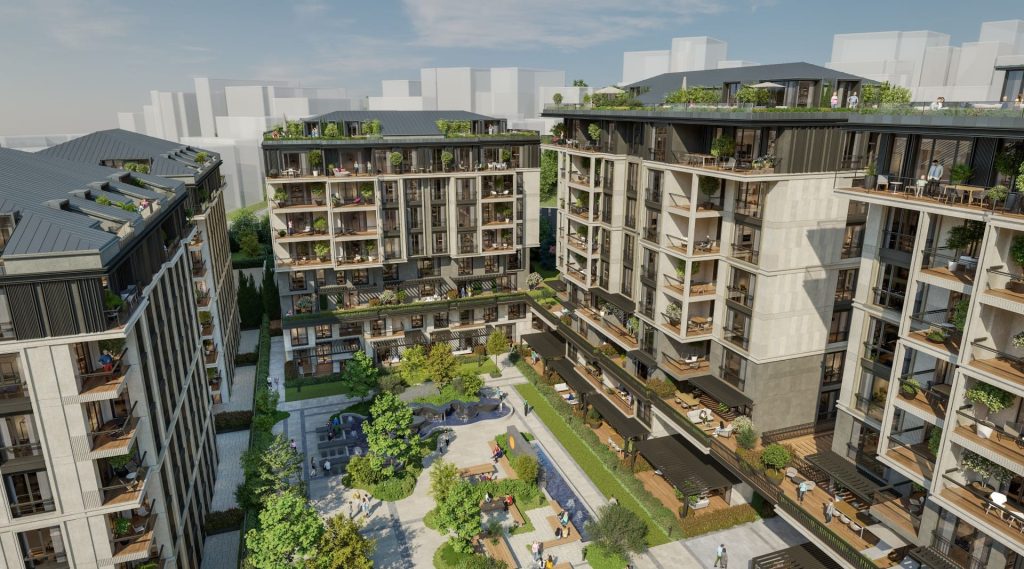 Дневной вид на блоки